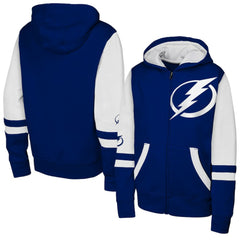 NHL Tampa Bay Lightning Youth Face Off Full-Zip Hoodie - Blue