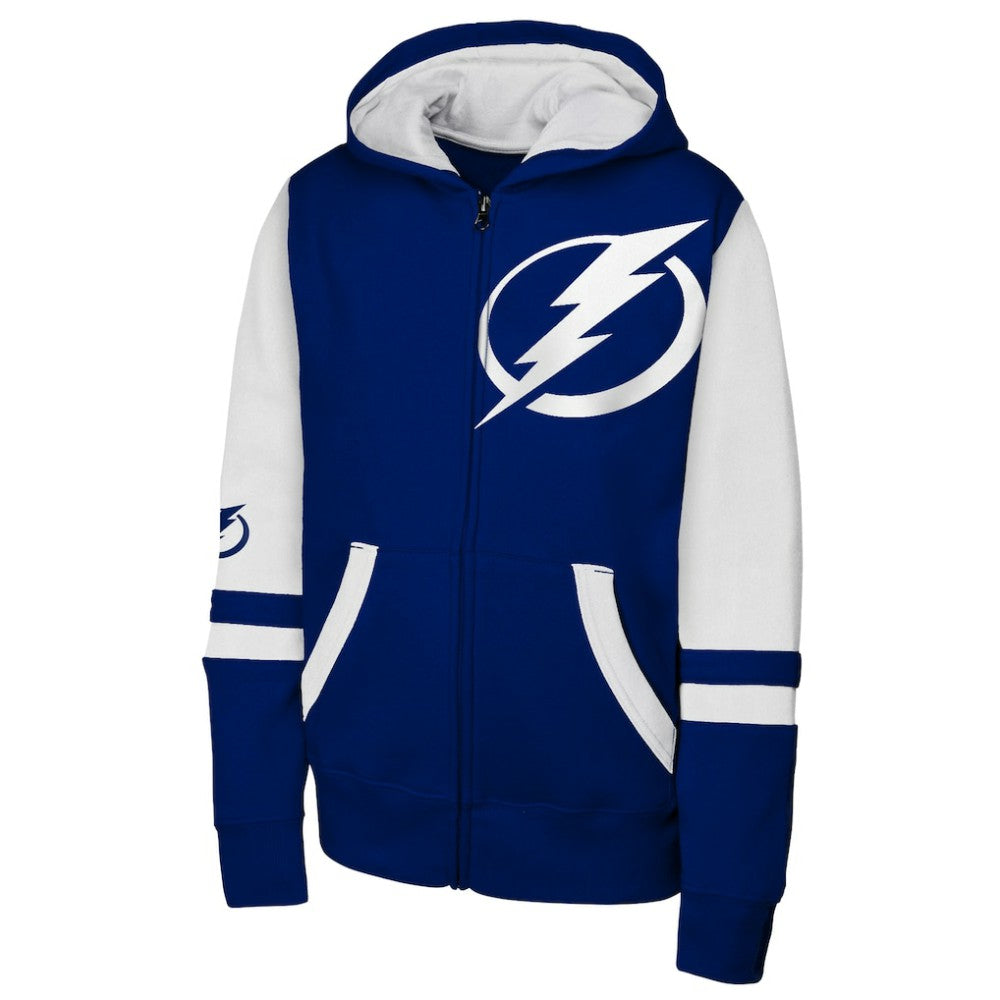 NHL Tampa Bay Lightning Youth Face Off Full-Zip Hoodie - Blue