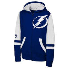 NHL Tampa Bay Lightning Youth Face Off Full-Zip Hoodie - Blue