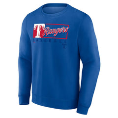 Texas Rangers Profile Big & Tall Pullover Sweatshirt - Royal Pullover