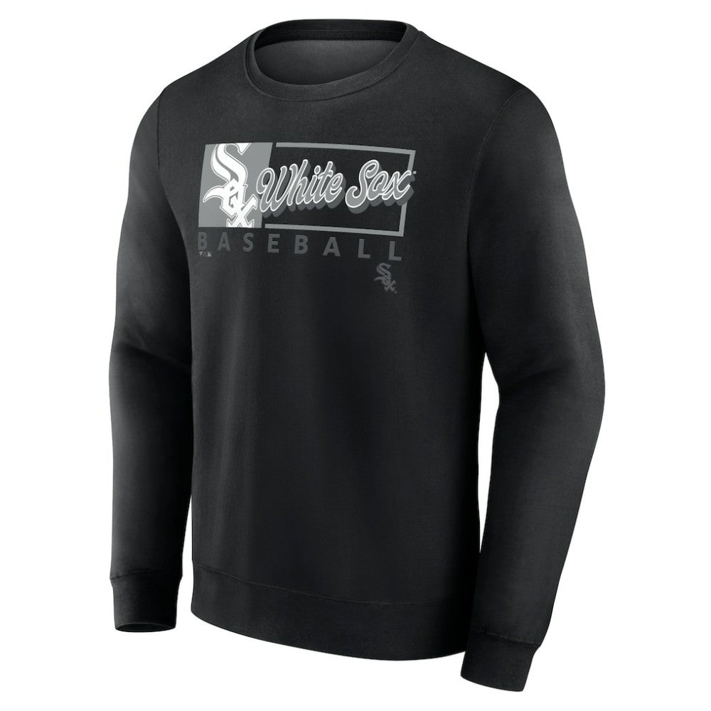 Chicago White Sox Profile Big & Tall Pullover Sweatshirt - Black Pullover