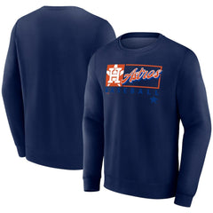 Houston Astros Profile Big & Tall Pullover Sweatshirt - Navy Pullover