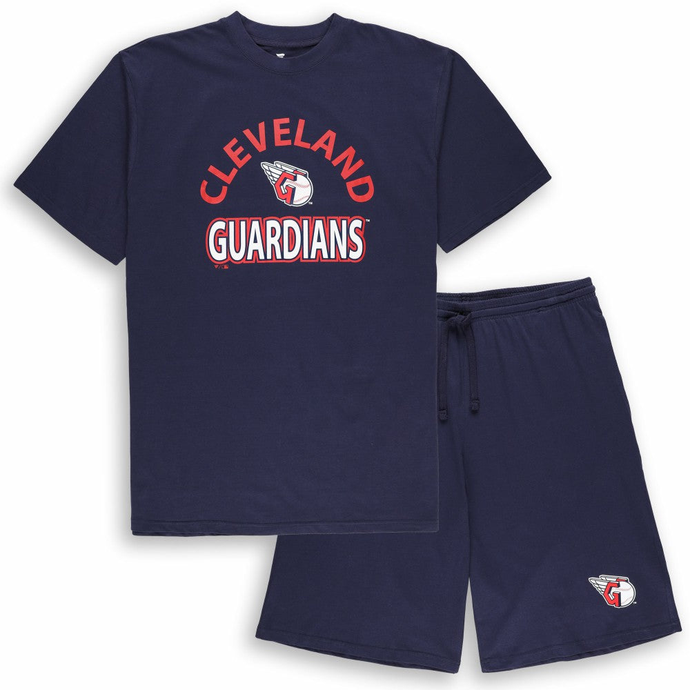 Cleveland Guardians Profile Big & Tall T-Shirt & Shorts Combo Set Shorts