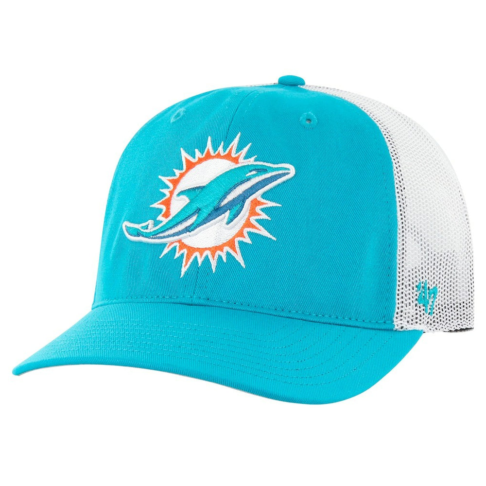 Miami Dolphins '47 Youth Trucker Adjustable Hat Aqua/White