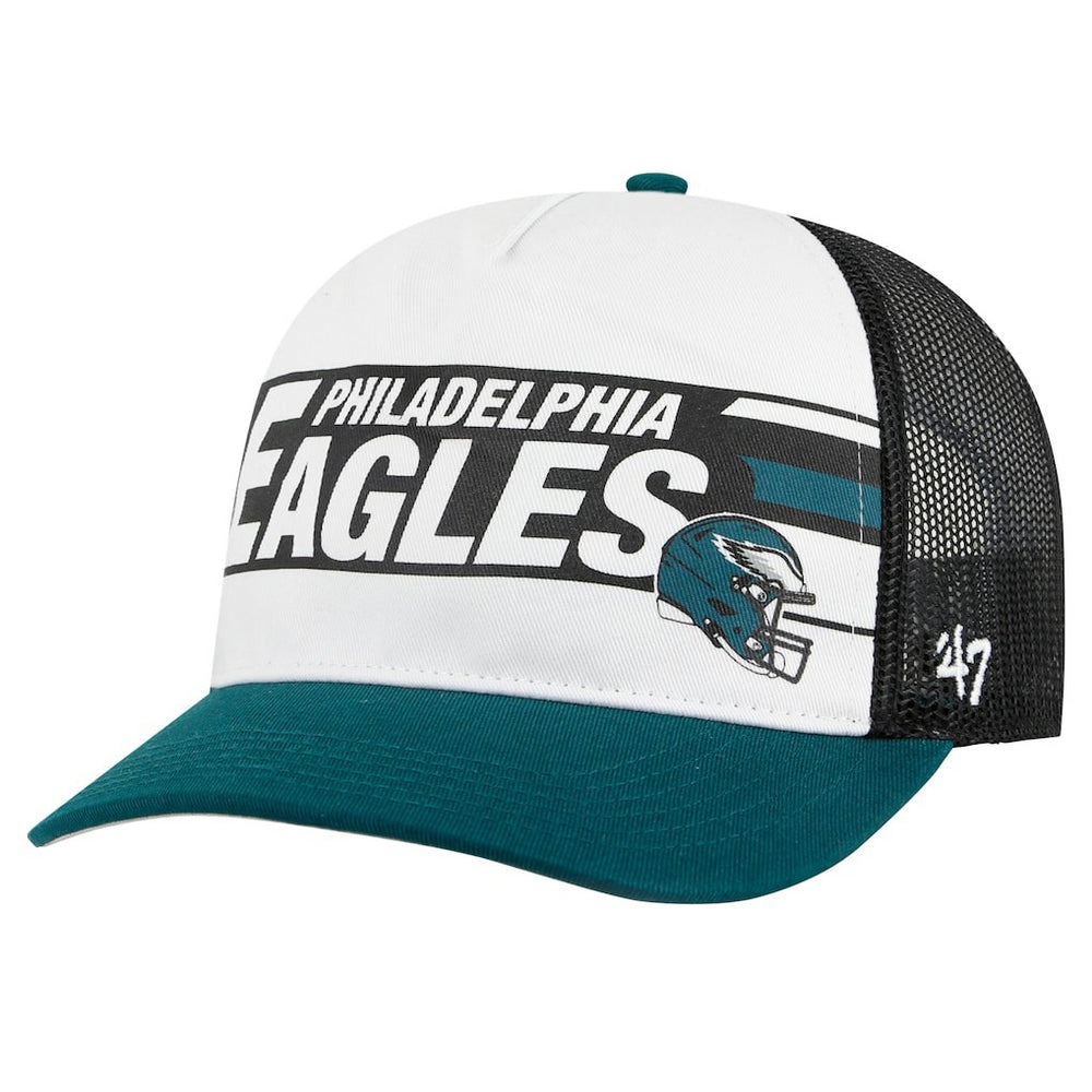 Philadelphia Eagles '47 Youth Trucker Adjustable Hat White/Midnight Green