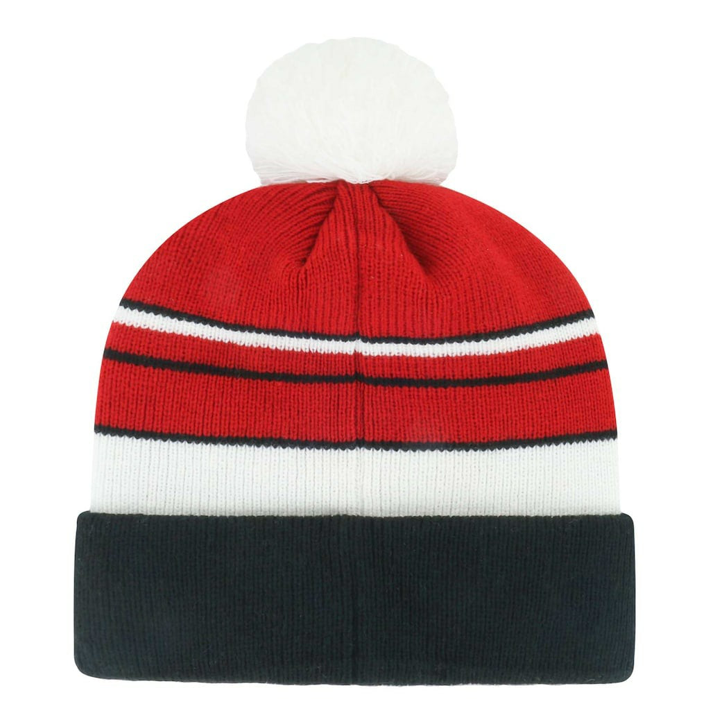 San Francisco 49ers '47 Youth Peewee Cuffed Knit Hat with Pom Scarlet/Black