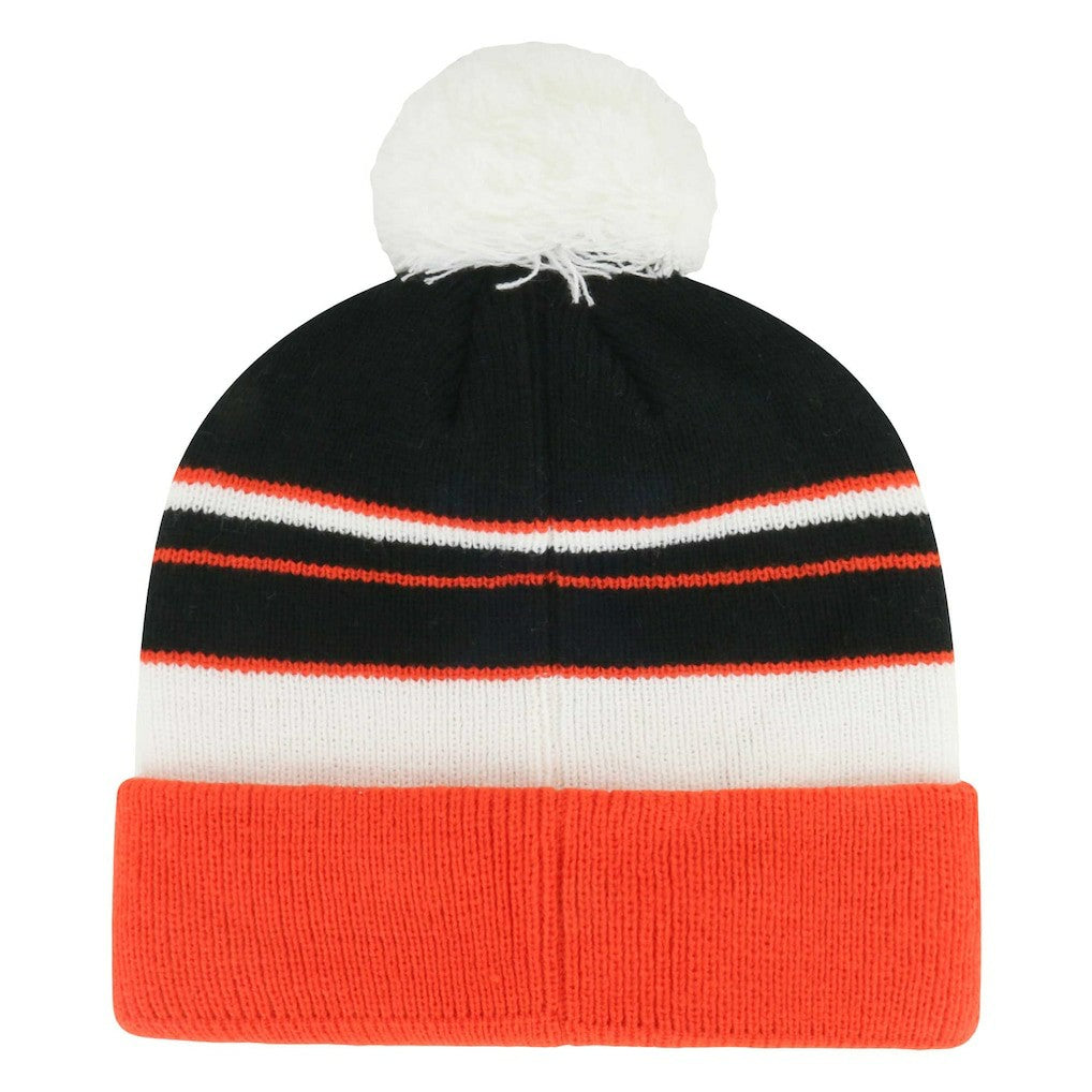 Cincinnati Bengals '47 Youth Peewee Cuffed Knit Hat with Pom Black/Orange