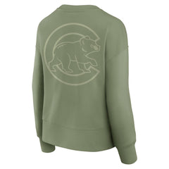 Chicago Cubs Fanatics Women's Elements Flow Pullover Sweatshirt - Green Pullover