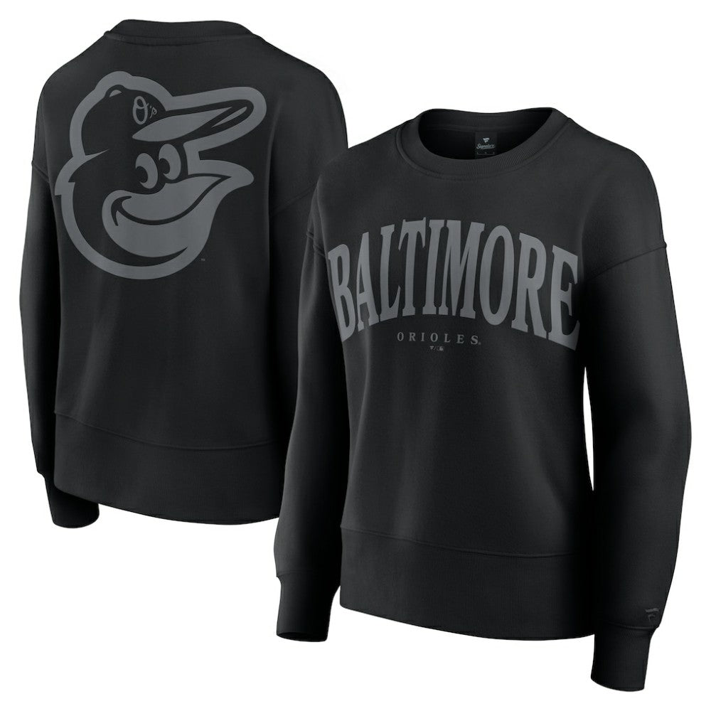 Baltimore Orioles Fanatics Women's Elements Flow Pullover Sweatshirt - Black Pullover