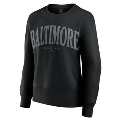 Baltimore Orioles Fanatics Women's Elements Flow Pullover Sweatshirt - Black Pullover