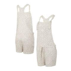 Houston Astros Concepts Sport Women's Montana Hacci Knit Romper Overalls - Cream