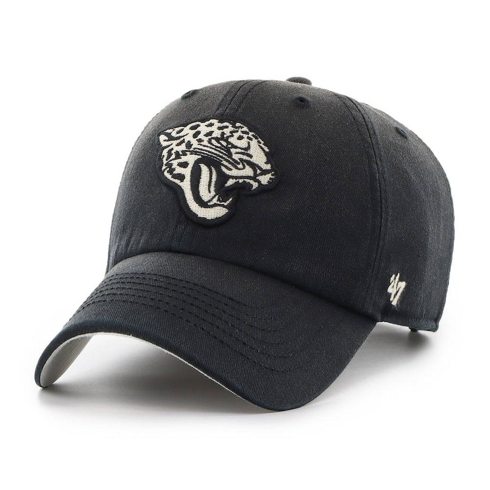 Jacksonville Jaguars '47 Dusted Relaxed Clean Up Adjustable Hat Black
