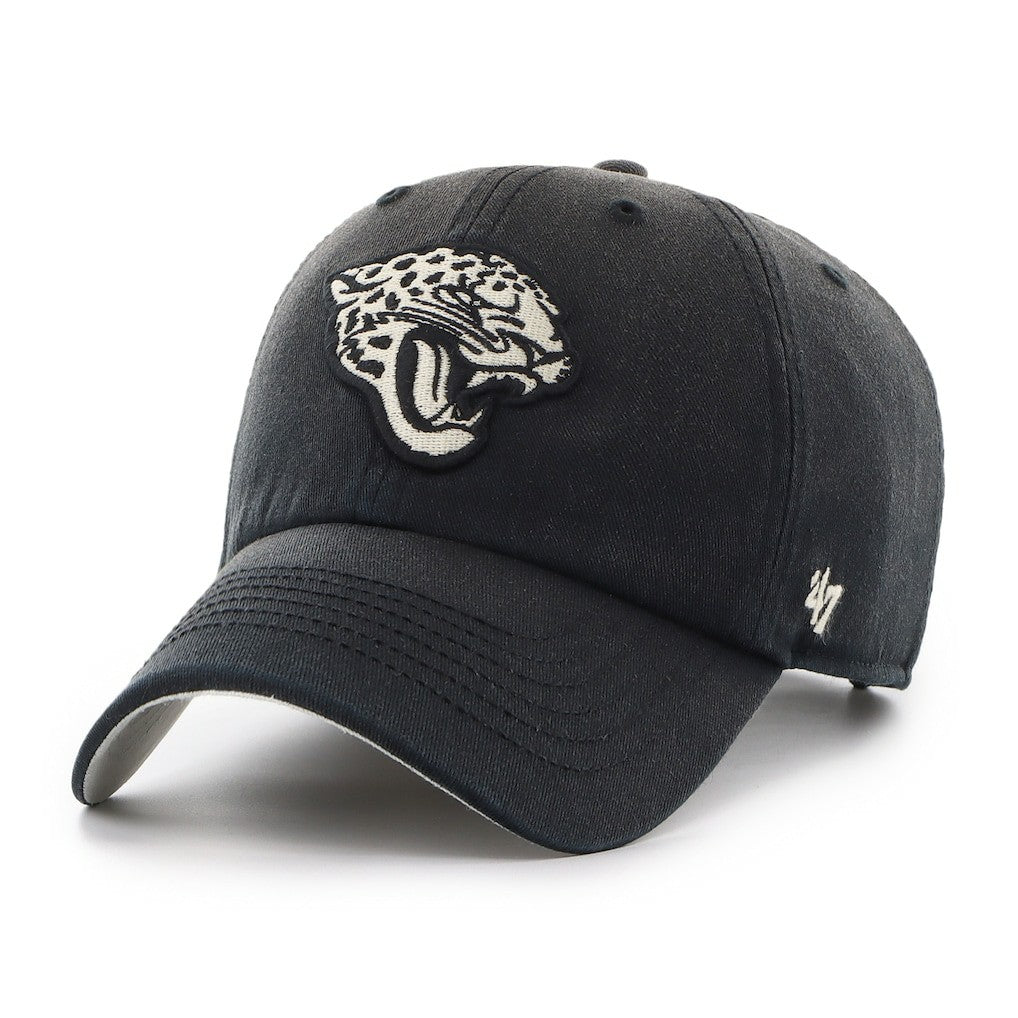 Jacksonville Jaguars '47 Dusted Relaxed Clean Up Adjustable Hat Black