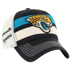 Jacksonville Jaguars '47 Clubhouse Boon Clean-Up Trucker Adjustable Hat Black