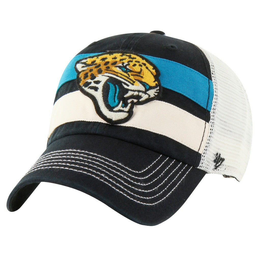 Jacksonville Jaguars '47 Clubhouse Boon Clean-Up Trucker Adjustable Hat Black