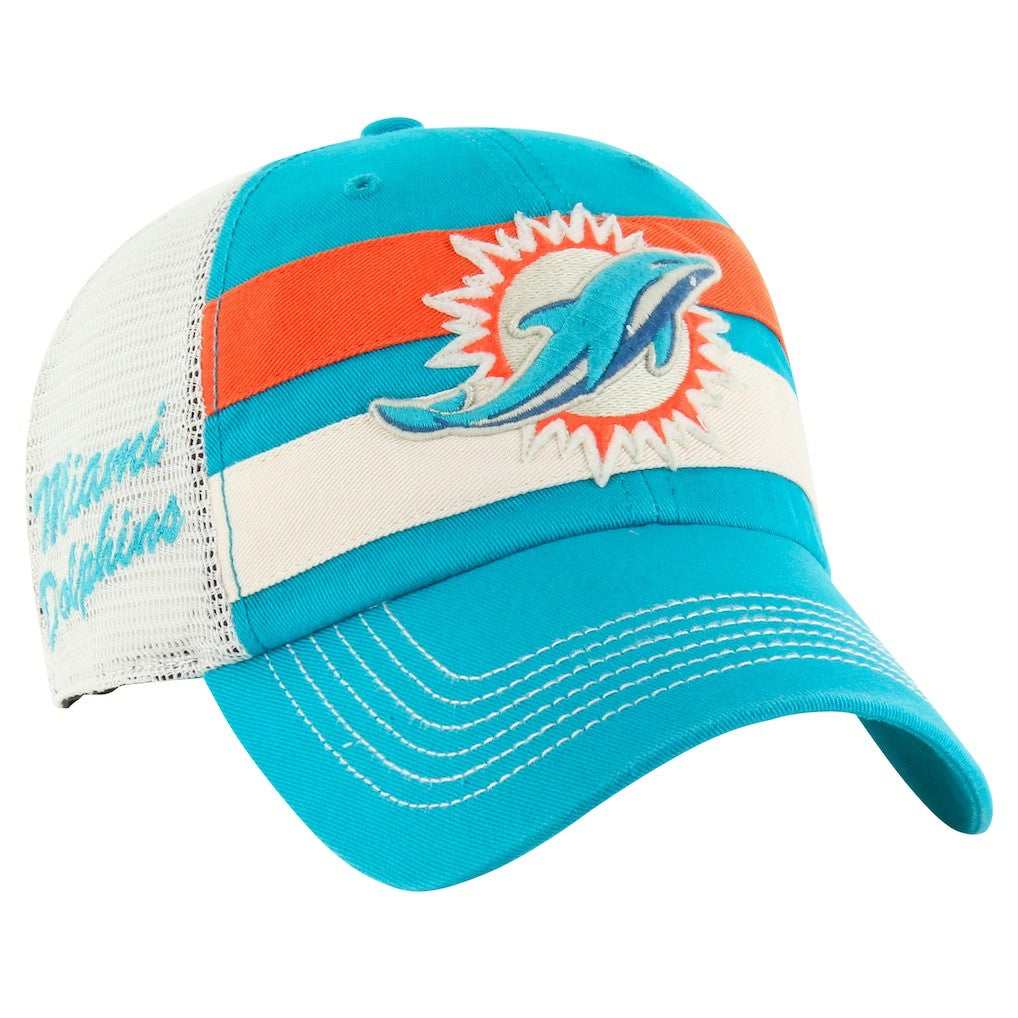 Miami Dolphins '47 Clubhouse Boon Clean-Up Trucker Adjustable Hat Aqua