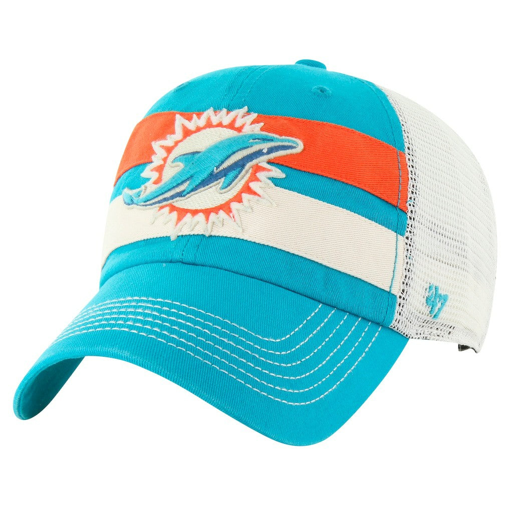 Miami Dolphins '47 Clubhouse Boon Clean-Up Trucker Adjustable Hat Aqua