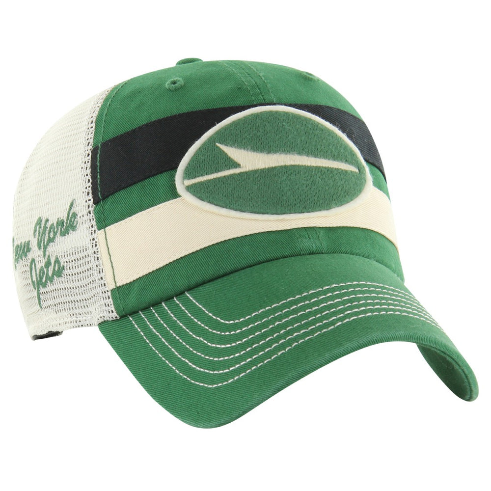 New York Jets '47 Clubhouse Boon Clean-Up Trucker Adjustable Hat Kelly Green