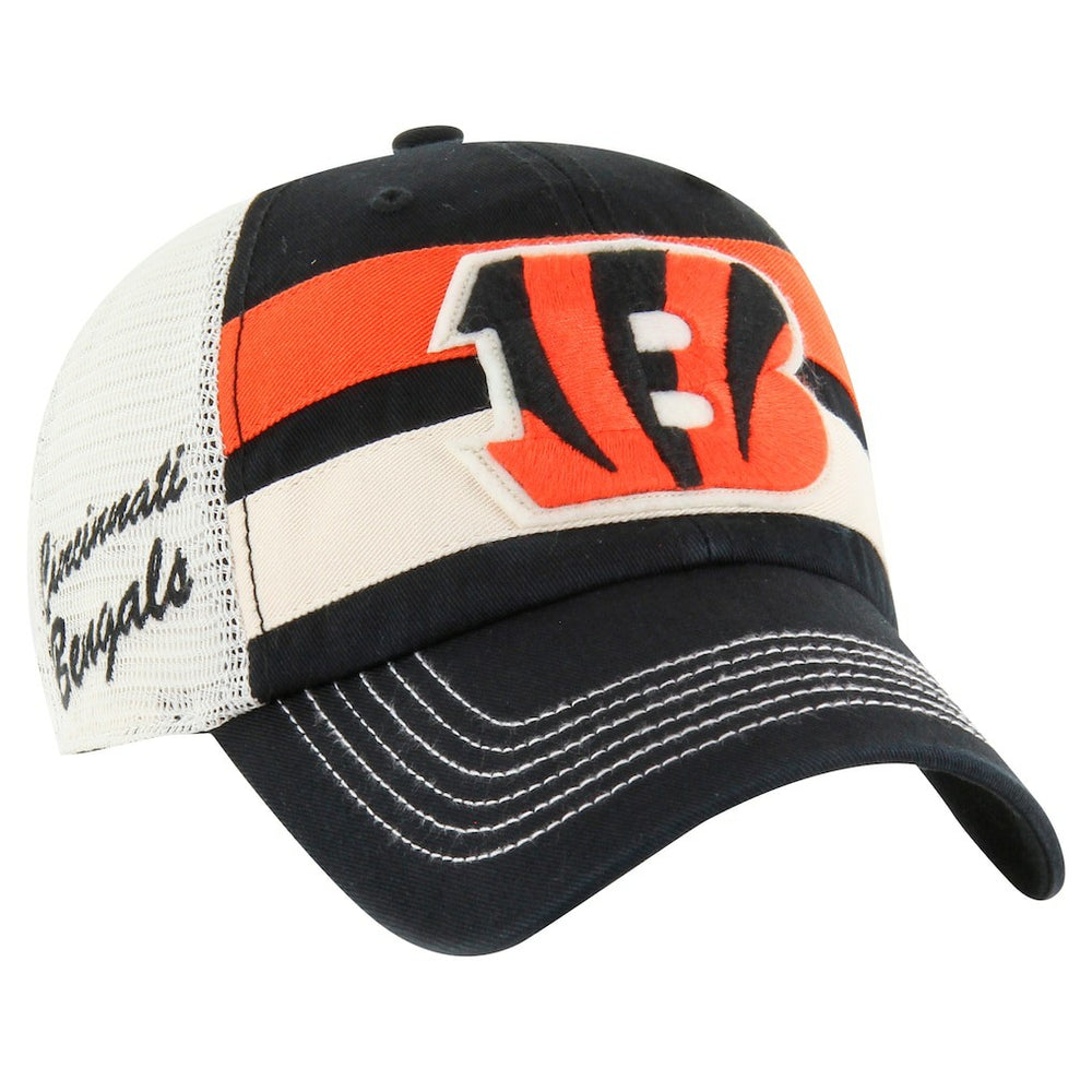 Cincinnati Bengals '47 Clubhouse Boon Clean-Up Trucker Adjustable Hat Black