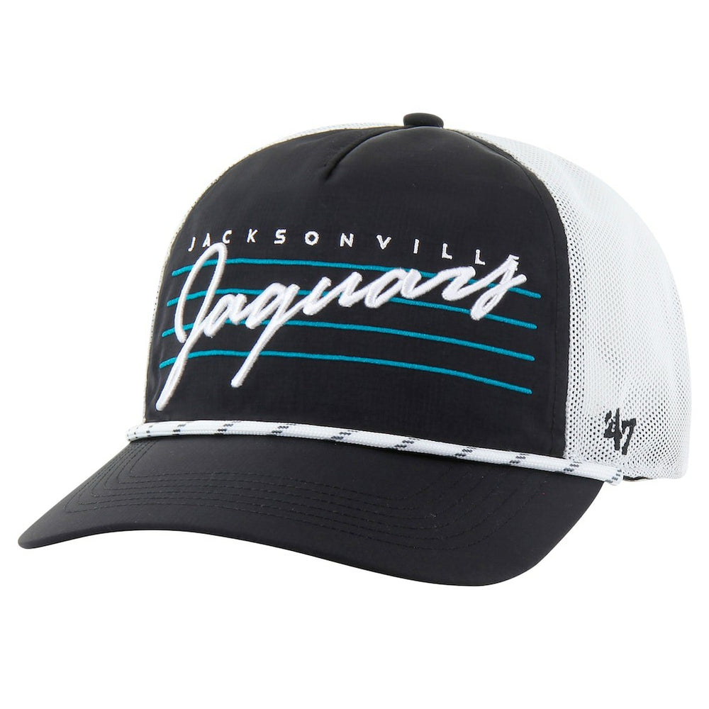 Jacksonville Jaguars '47 Downburst Relaxed Hitch Trucker Adjustable Hat Black/White