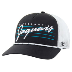 Jacksonville Jaguars '47 Downburst Relaxed Hitch Trucker Adjustable Hat Black/White