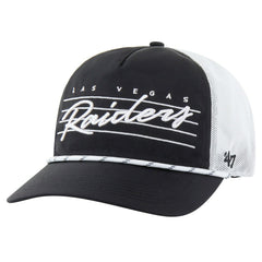 Las Vegas Raiders '47 Downburst Relaxed Hitch Trucker Adjustable Hat Black/White