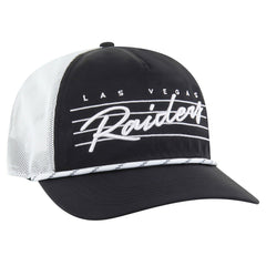 Las Vegas Raiders '47 Downburst Relaxed Hitch Trucker Adjustable Hat Black/White