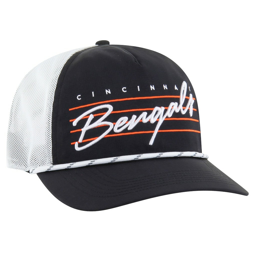 Cincinnati Bengals '47 Downburst Relaxed Hitch Trucker Adjustable Hat Black/White