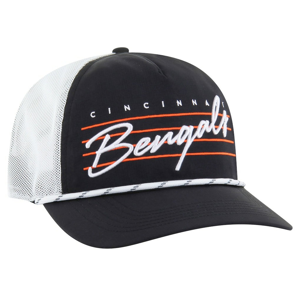 Cincinnati Bengals '47 Downburst Relaxed Hitch Trucker Adjustable Hat Black/White