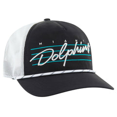 Miami Dolphins '47 Downburst Relaxed Hitch Trucker Adjustable Hat Black/White