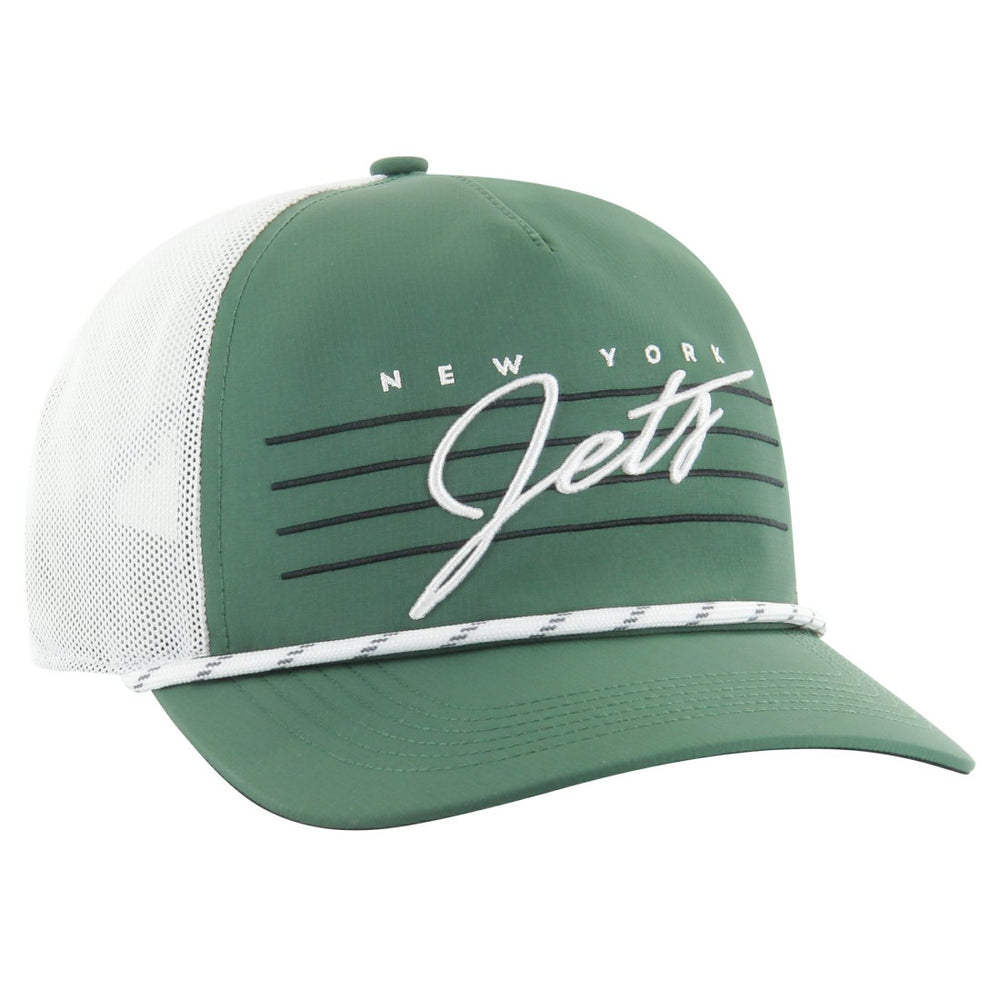 New York Jets '47 Downburst Relaxed Hitch Trucker Adjustable Hat Green/White