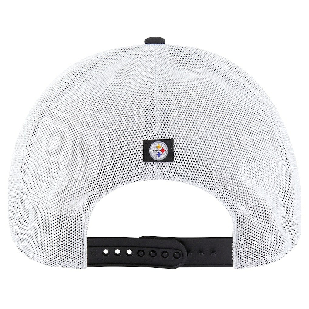 Pittsburgh Steelers '47 Downburst Relaxed Hitch Trucker Adjustable Hat Black/White