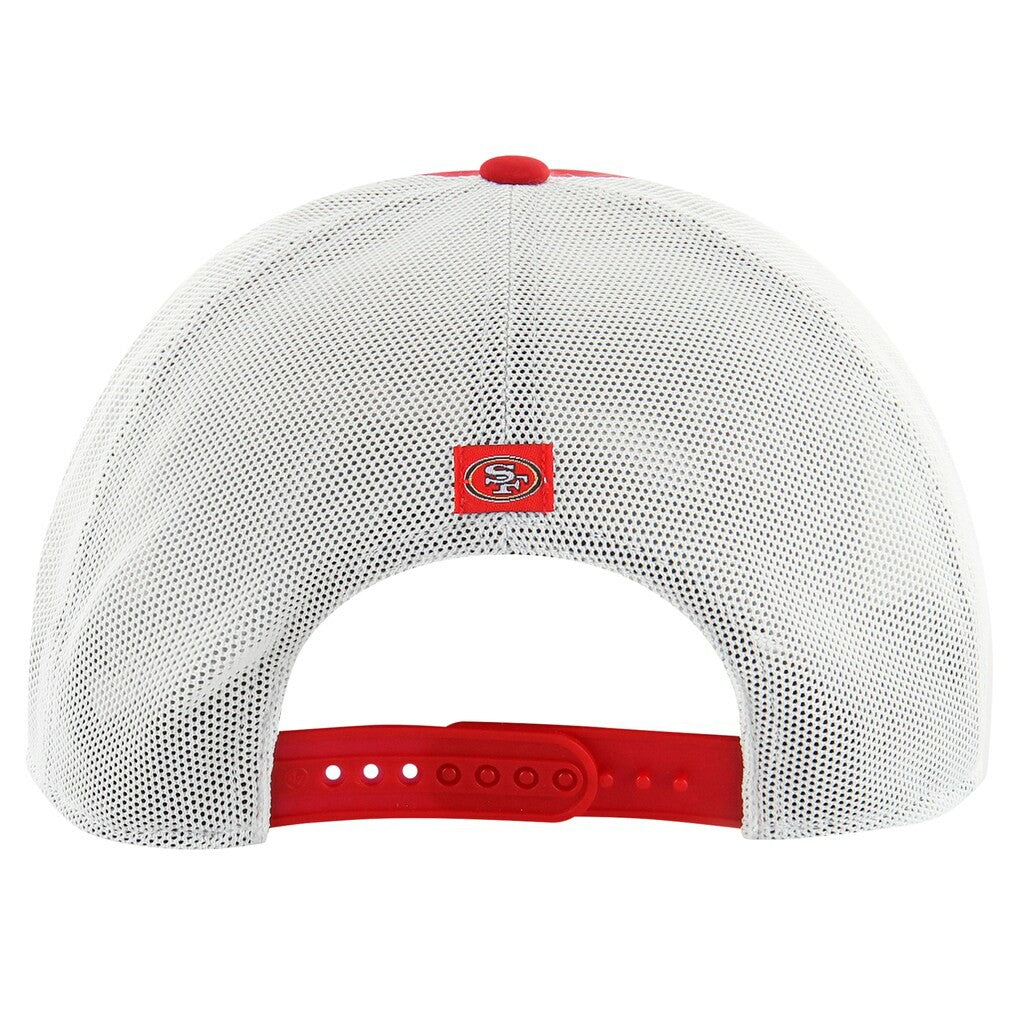 San Francisco 49ers '47 Downburst Relaxed Hitch Trucker Adjustable Hat Scarlet/White
