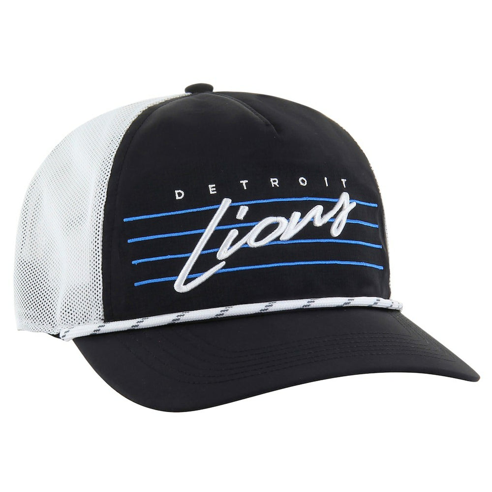 Detroit Lions '47 Downburst Relaxed Hitch Trucker Adjustable Hat Black/White
