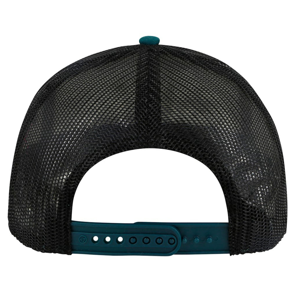 Philadelphia Eagles '47 Stack Line Hitch Trucker Adjustable Hat White/Midnight Green