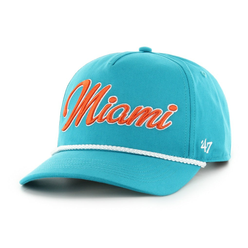 Miami Dolphins '47 Overhand Hitch Adjustable Hat Aqua