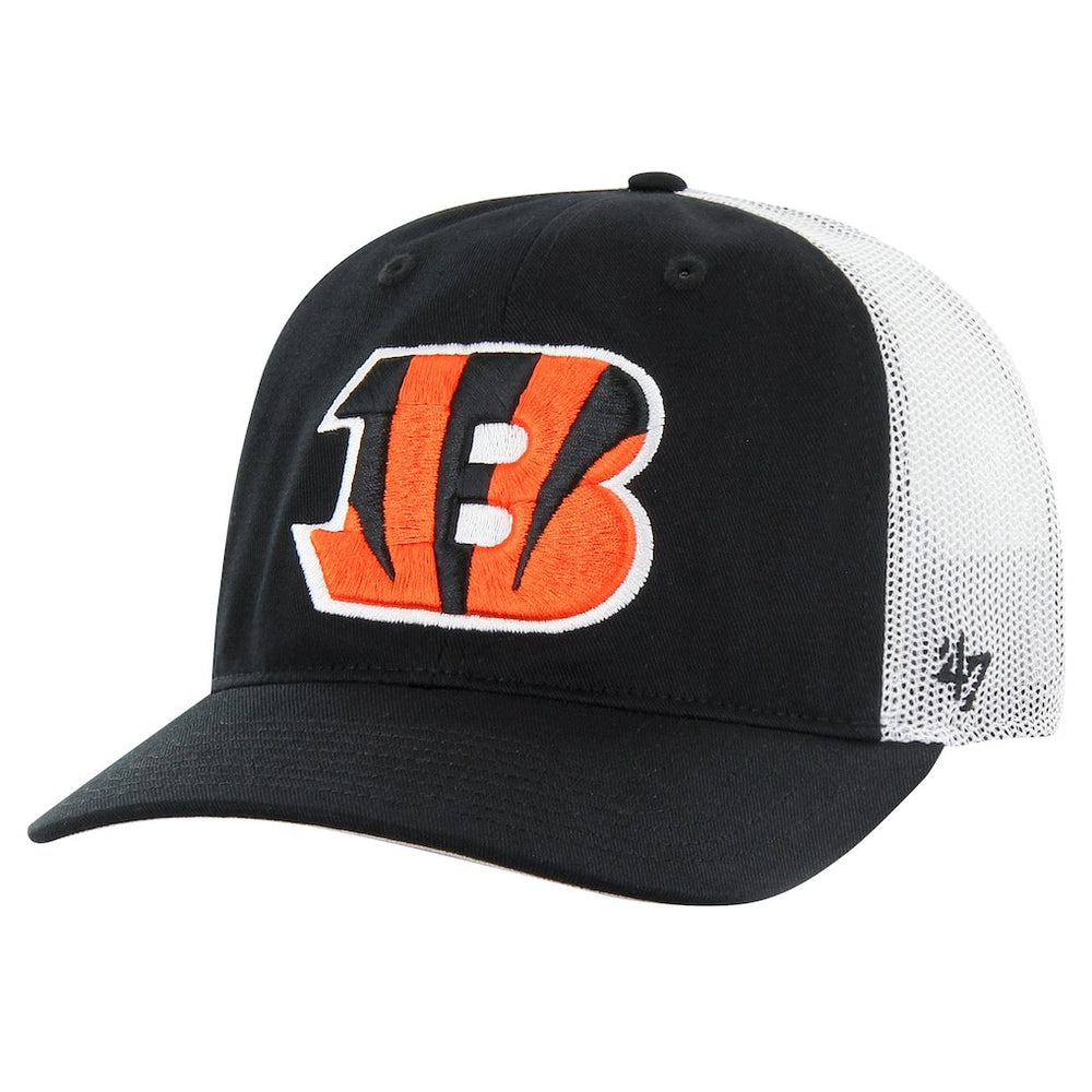 Cincinnati Bengals '47 Team Unstructured Trucker Adjustable Hat Black/White