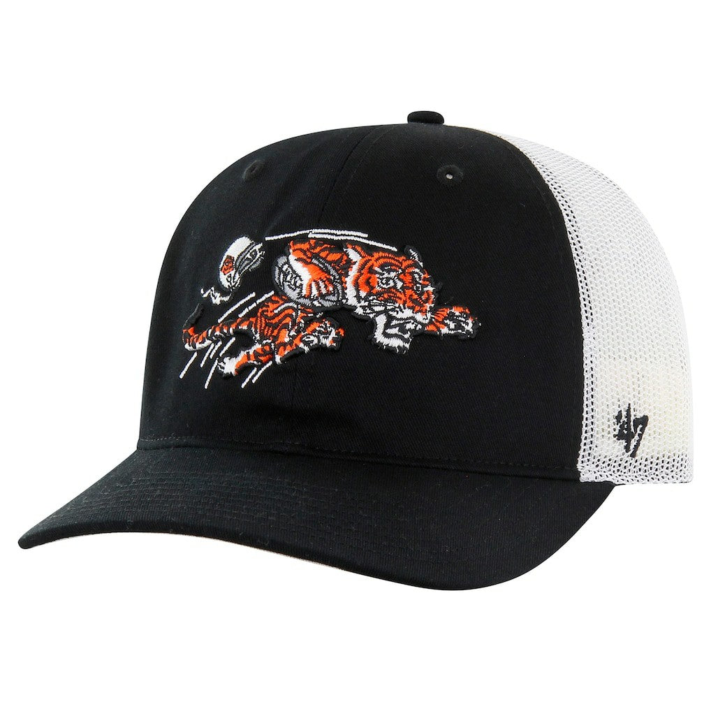 Cincinnati Bengals '47 Team Unstructured Trucker Adjustable Hat Black/White