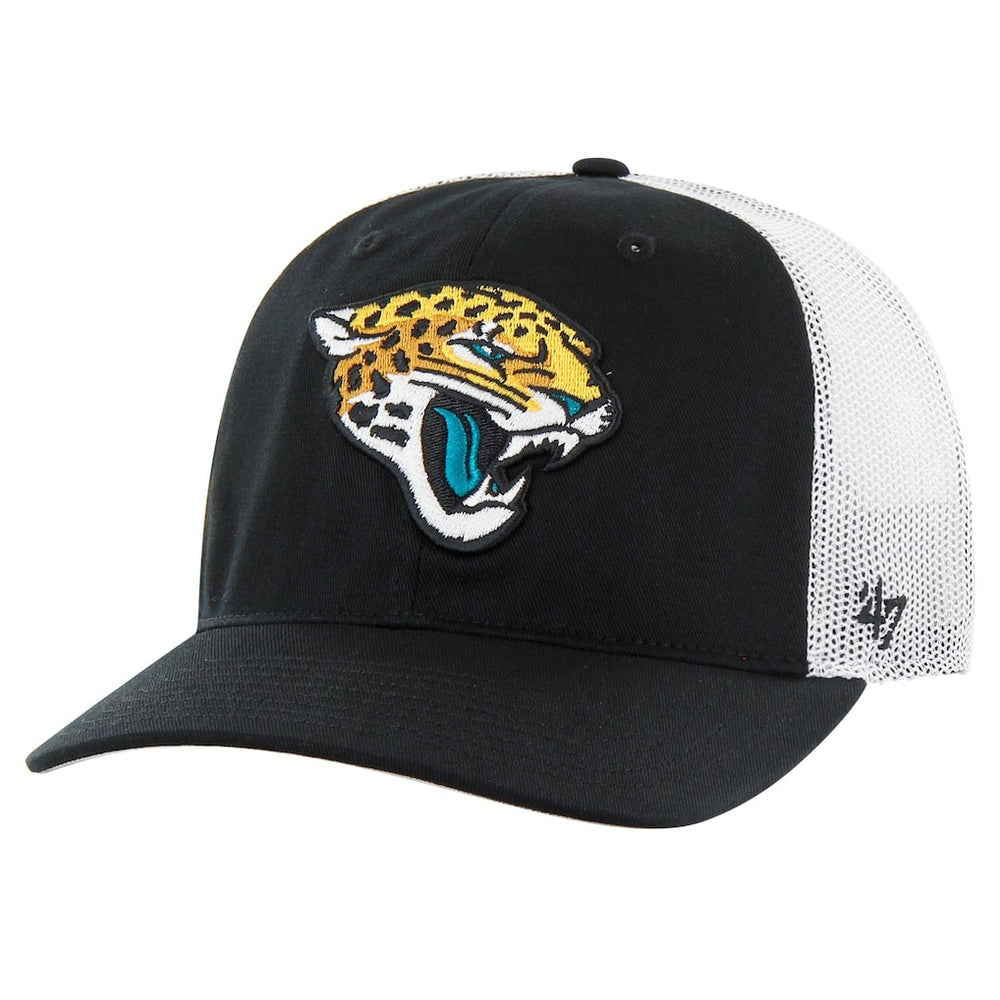Jacksonville Jaguars '47 Team Unstructured Trucker Adjustable Hat Black/White