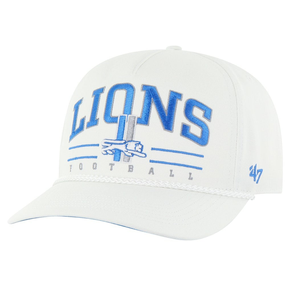 Detroit Lions '47 Roscoe Hitch Rope Adjustable Hat White