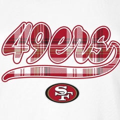 San Francisco 49ers New Era Women's 3rd Down T-Shirt White/Scarlet