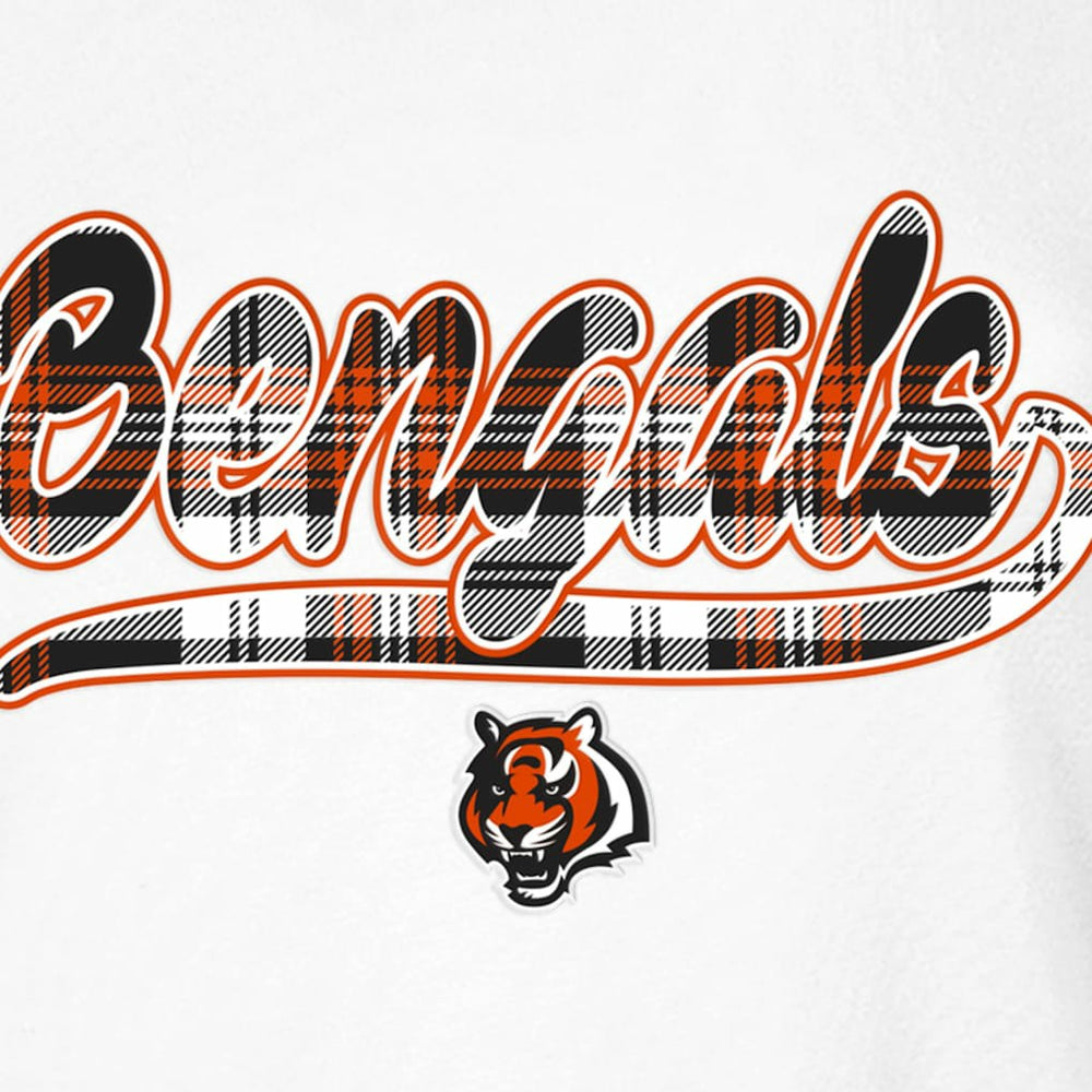 Cincinnati Bengals New Era Women's 3rd Down T-Shirt White/Orange