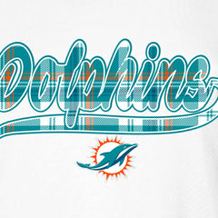 Miami Dolphins New Era Women's 3rd Down T-Shirt White/Aqua