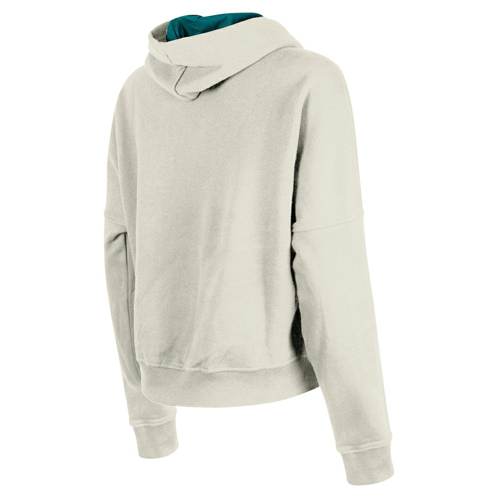 Miami Dolphins New Era Women's 3rd Down Historic Pullover Hoodie Cream