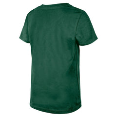New York Jets New Era Girls Youth Flip Sequin V-Neck T-Shirt Green