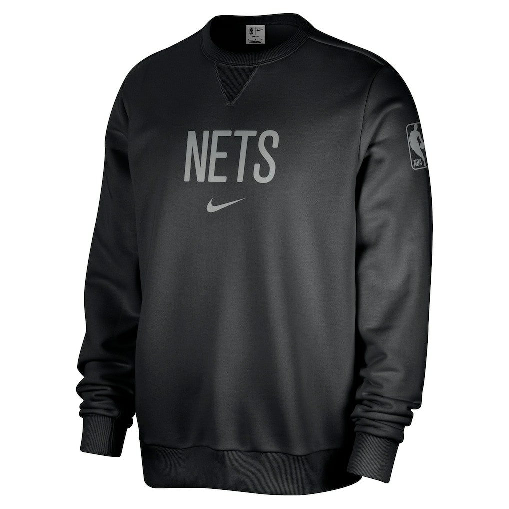 Brooklyn Nets Courtside Standard Issue Performance Pullover Sweatshirt Black