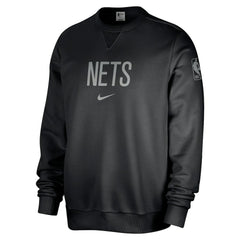 Brooklyn Nets Courtside Standard Issue Performance Pullover Sweatshirt Black