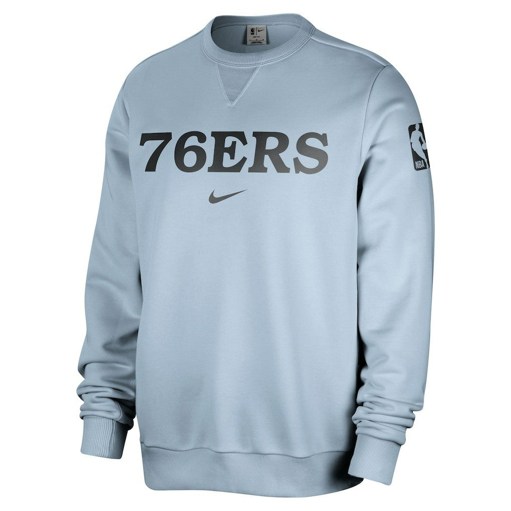 Philadelphia 76ers Courtside Standard Issue Performance Pullover Sweatshirt Light Blue