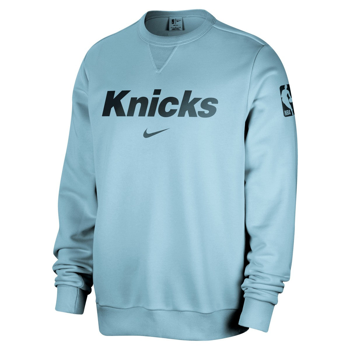 New York Knicks Courtside Standard Issue Performance Pullover Sweatshirt Light Blue