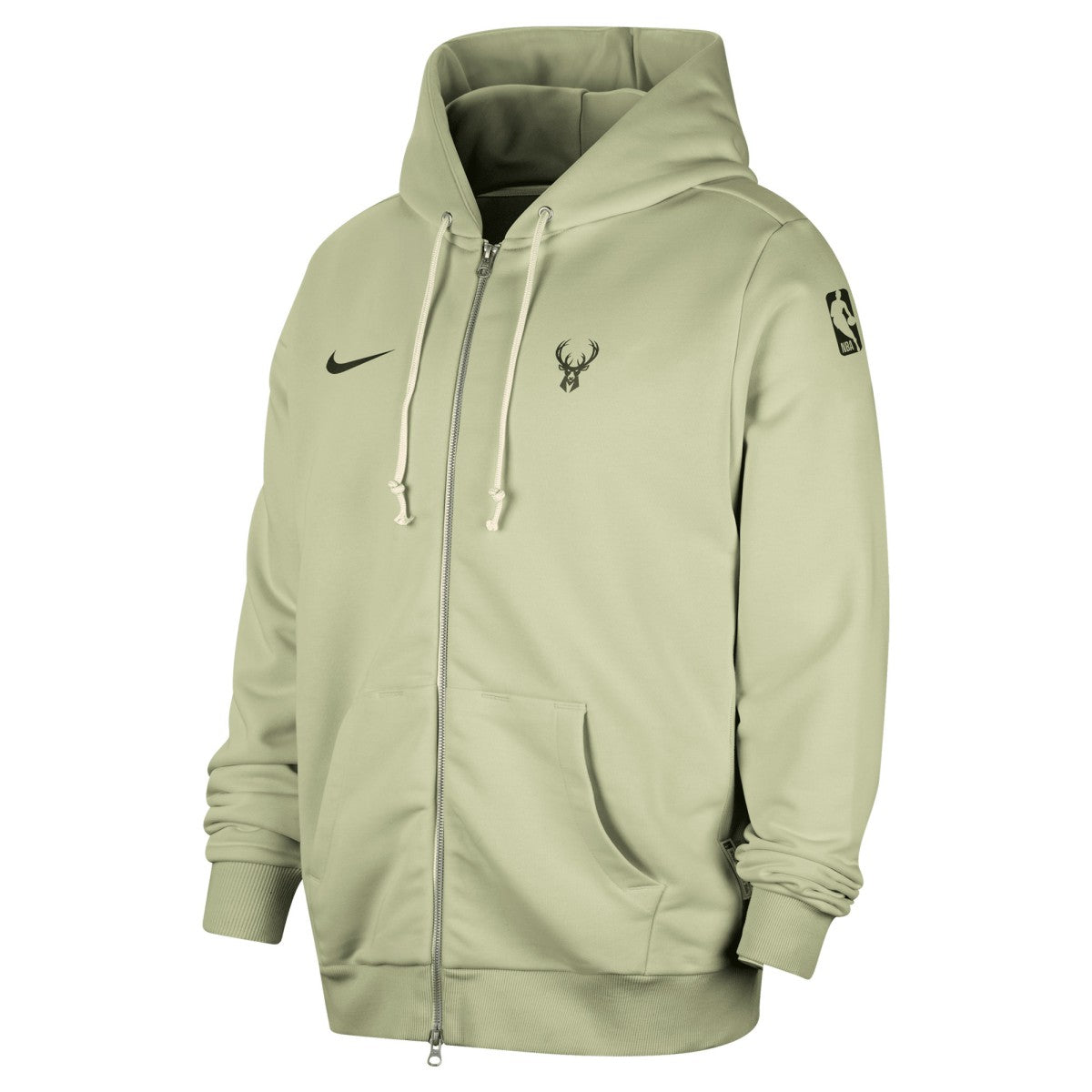 Milwaukee Bucks Authentic Standard Issue Full-Zip Hoodie Jacket Green